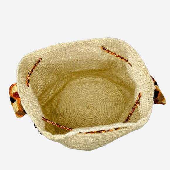 NEW 100% Authentic Handcrafted Wayuu Mochila Bag | Frida Kahlo + Crystals 🎨 - Picture 12 of 12